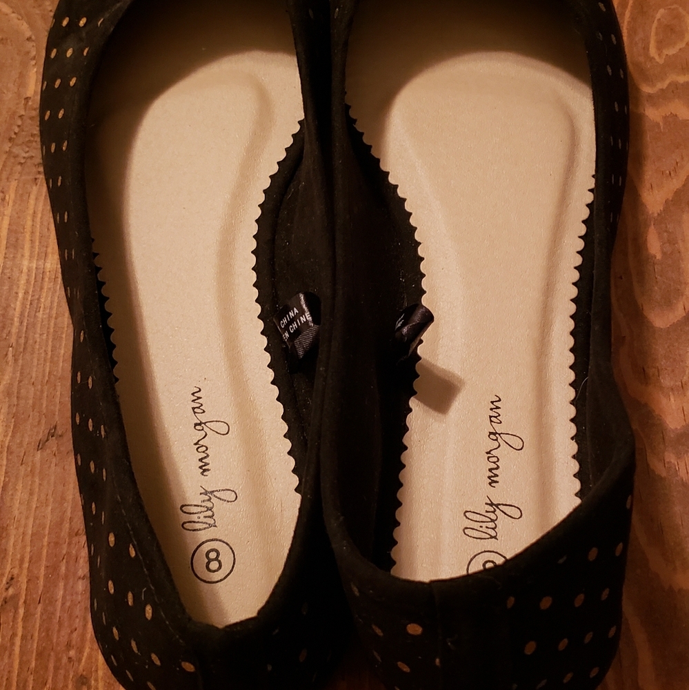 Lily morgan polka dot flats